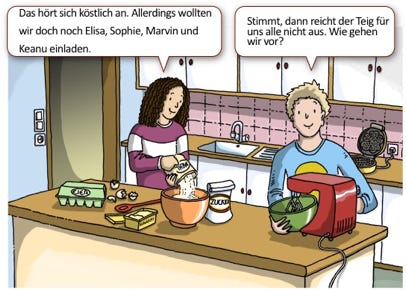 Illustration für ein Schulbuch