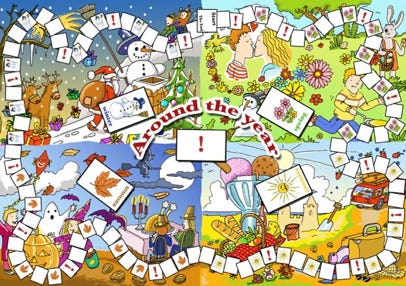 Spielplan für den Englischunterricht